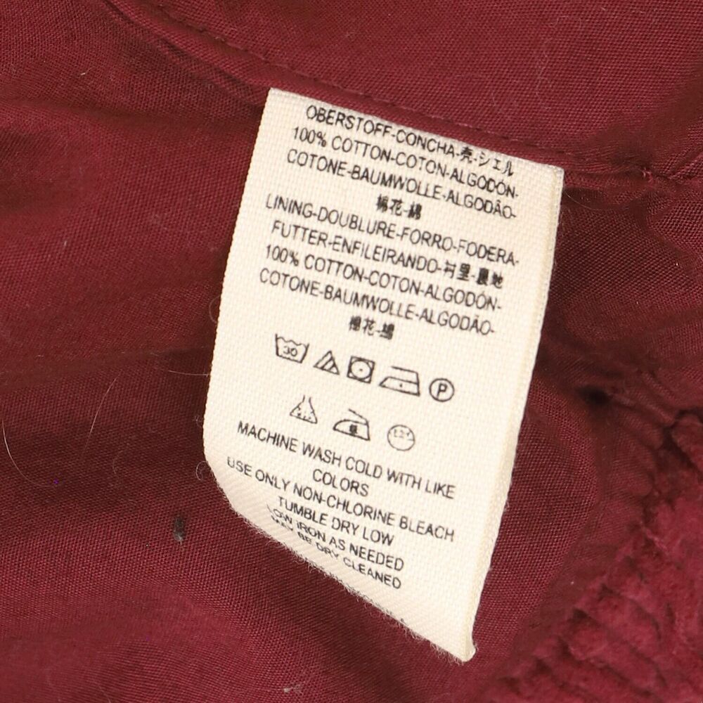 Free People Slouchy Dolman Moto Jacket Size M Zip Belt Burgundy Red B72 - Picture 9 of 9